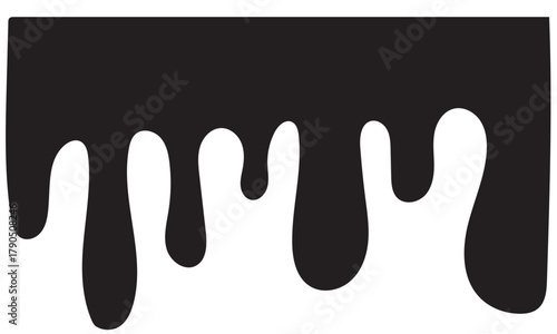 Black dripping ink, Isolated spots of paint, floating oil blots vector, ink splatter black, stain and drip illustration