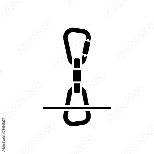 Climbing Quickdraw - Essential Gear for Rock Climbing Safety and Efficiency.