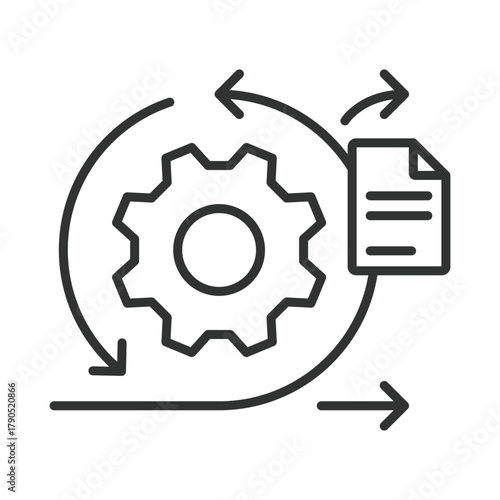 Retrospective icon in line design. retrospective, reflection, agile, feedback, improvement, teamwork, review on white background vector. Retrospective editable stroke icon