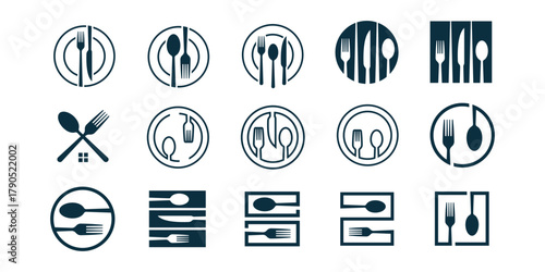 Restaurant or Food Logo Set Vector Design