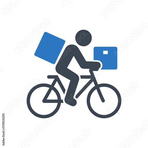 Bicycle Courier Delivery icon