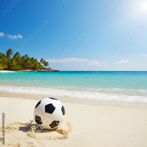 Tropical Soccer Summer Background