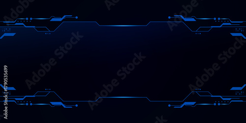 Sci fi futuristic user interface, HUD, Technology abstract background , Vector illustration	
