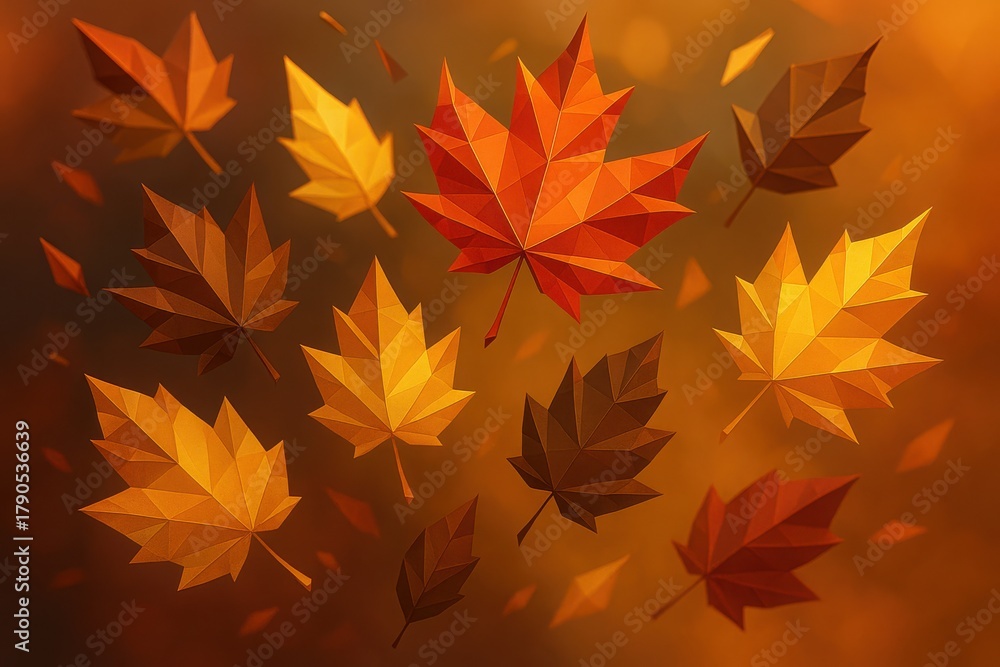 Fototapeta premium maple leaves background