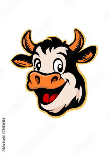 Illustration of a funny cow