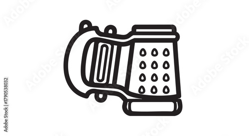 19. Citrus peeler zester outline icon vector
