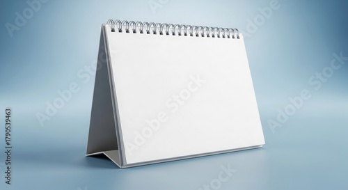 Blank  desktop calendar pages isolated on white background