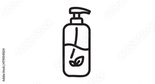 26. Refillable cleaning bottles outline icon vector
