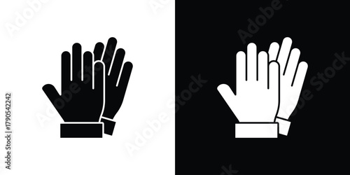 Картината върху платно Gloves icon – stock vector 10 eps.