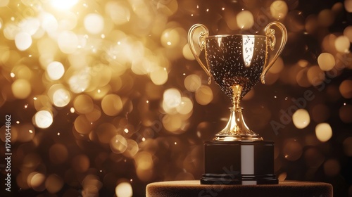 Golden trophy award image