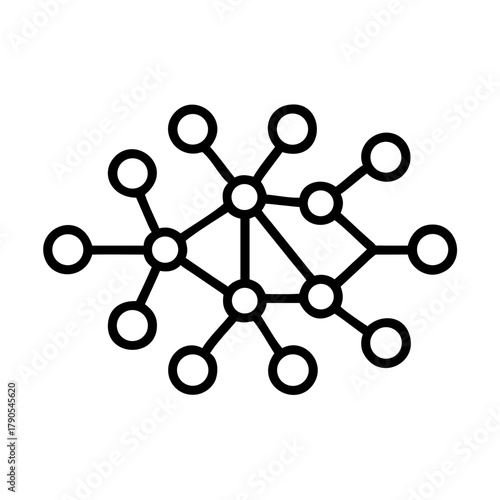 Neural network illustration depicting interconnected nodes and lines, representing complex data processing and artificial intelligence concepts in a modern digital environment