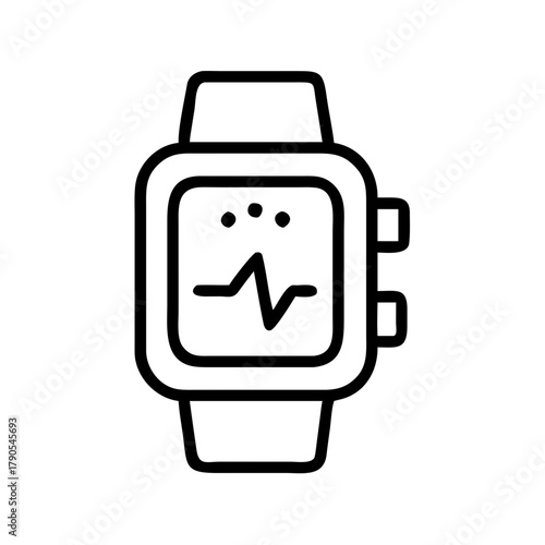 Smart watch design featuring a sleek interface and modern aesthetics, showcasing fitness tracking features and notifications, ideal for tech enthusiasts and health-conscious individuals