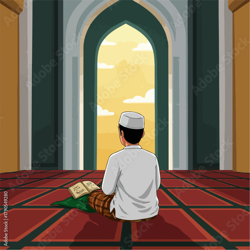 young man drinking coffee on the terrace