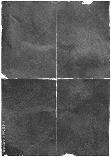 Large halftone vintage paper texture with a transparent background