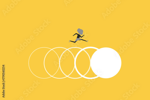 Business transformation and change. concept of creative process, strategy, plan. Minimal eps10 art illustration