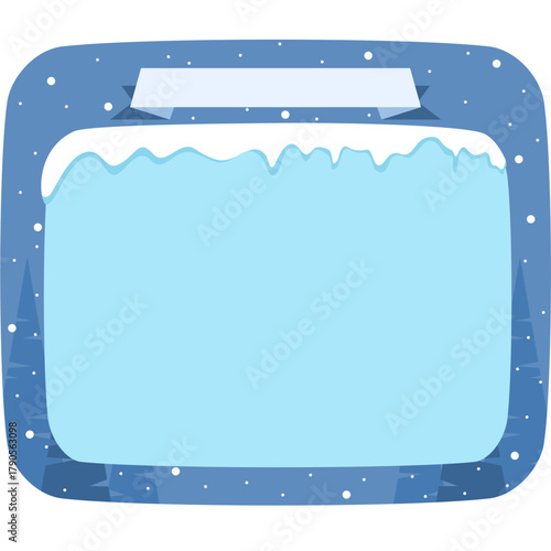 Create winter magic with this stylish frame for your holiday message