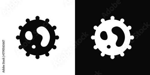 Photos White blood cell icon – stock vector 10 eps.