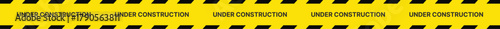 Yellow Black Stripes Line Tape and Caution Barrier Icon set. Warning Ribbon and Critical Safety Alert Symbols. Construction Tape and Danger Zone sign. Hazard Sign and Industrial Warning Border Icon