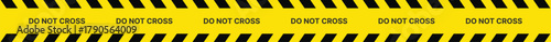 Yellow Black Stripes Line Tape and Caution Barrier Icon set. Warning Ribbon and Critical Safety Alert Symbols. Construction Tape and Danger Zone sign. Hazard Sign and Industrial Warning Border Icon
