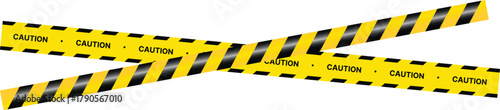 Yellow Black Stripes Line Tape and Caution Barrier Icon set. Warning Ribbon and Critical Safety Alert Symbols. Construction Tape and Danger Zone sign. Hazard Sign and Industrial Warning Border Icon