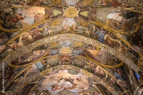 The ceiling inside Iglesia de San Nicolás de Bari (Valencian Sistine Chapel), Valencia, Spain