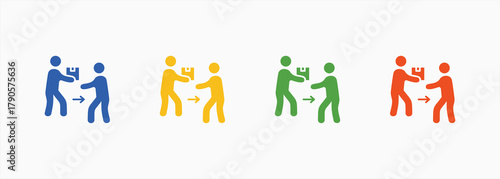 Delivery Icon Set Color Multiple Style Collection