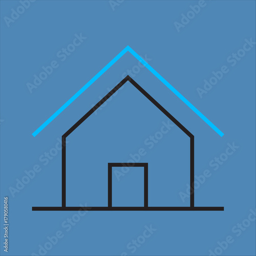 New trendy home icon illustration
