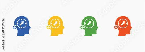 Positive Behavior Icon Set Color Multiple Style Collection