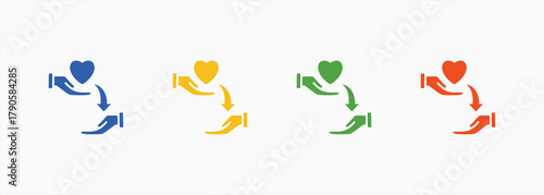 Kindness Icon Set Color Multiple Style Collection