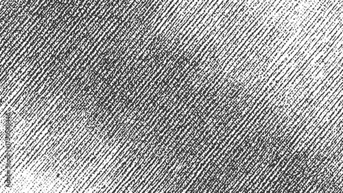 Black and white diagonal textured background with rough lines and speckles abstract
