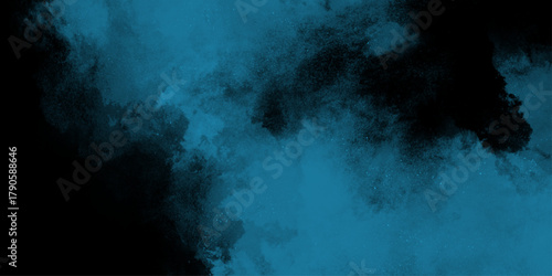 abstract painting soft blue textured on wet white paper. abstract watercolor scraped grungy paper texture, blue sky in grunge style . Beautiful stylist modern blue texture background with smoke.