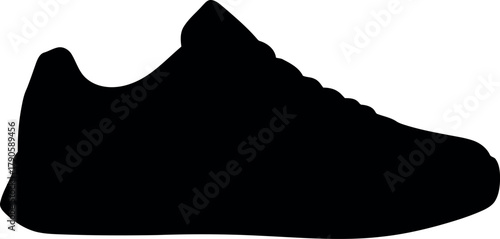 Black sneaker silhouette icon