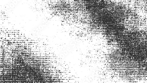 Black and white textured background with scattered dots and halftone pattern abstract