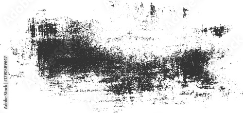 Dark grey textured grunge overlay on white background vector