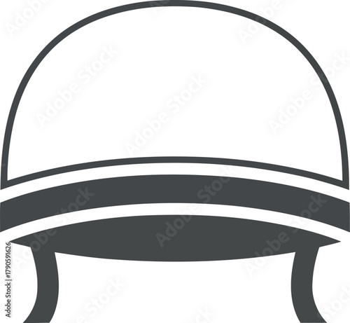 Elegant tufted ottoman icon