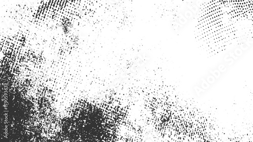 Black speckle texture on white background abstract pattern vector