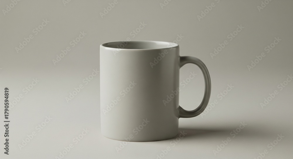 Fototapeta premium white cup on white background