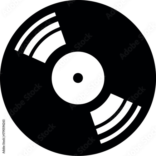 Vintage vinyl record icon