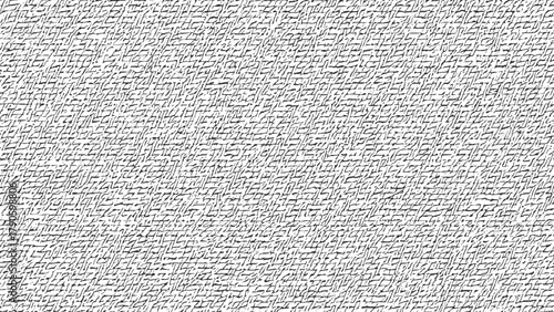 Black and white abstract textured pattern with irregular lines and shapes background