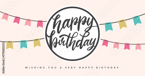 Happy Birthday typography vector design for greeting cards and poster

