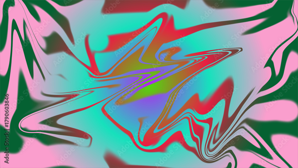 Fototapeta premium Abstract colorful swirl background with liquid and blended textures