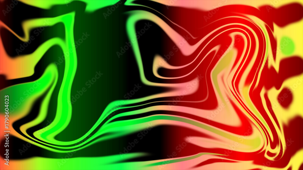 Obraz premium Abstract multi colored swirling liquid flow dynamic background illustration