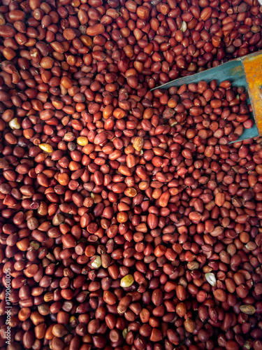 Healthy Snack and Ingredient: Red Peanuts with Natural Hues