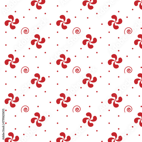 
seamless red pattern design  with white background