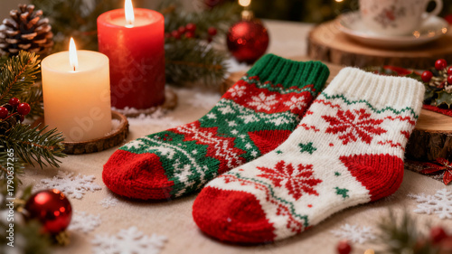 christmas stocking with gifts