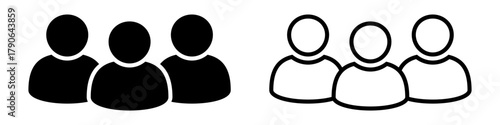 People Icon – Group Symbol, Team and Collaboration Sign.