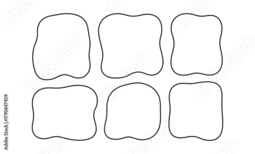 Abstract shapes organic irregular frames