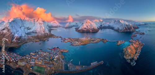 Aerial panoramic view of Re...