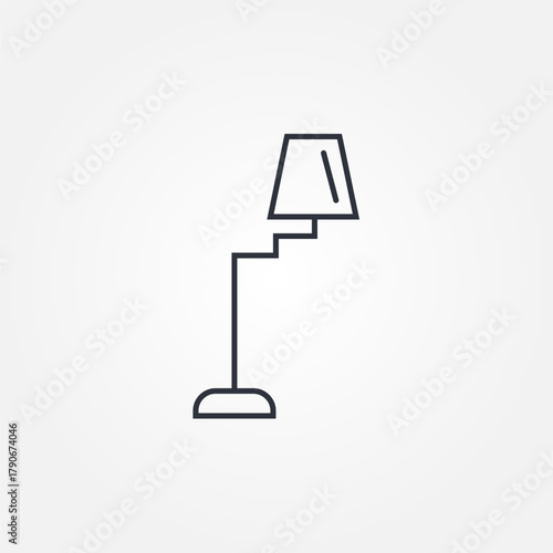 swing arm lamp icon symbol illustration vector eps10 logo template design pattern seamless bright minimal design flat design realistic style simple design modern design