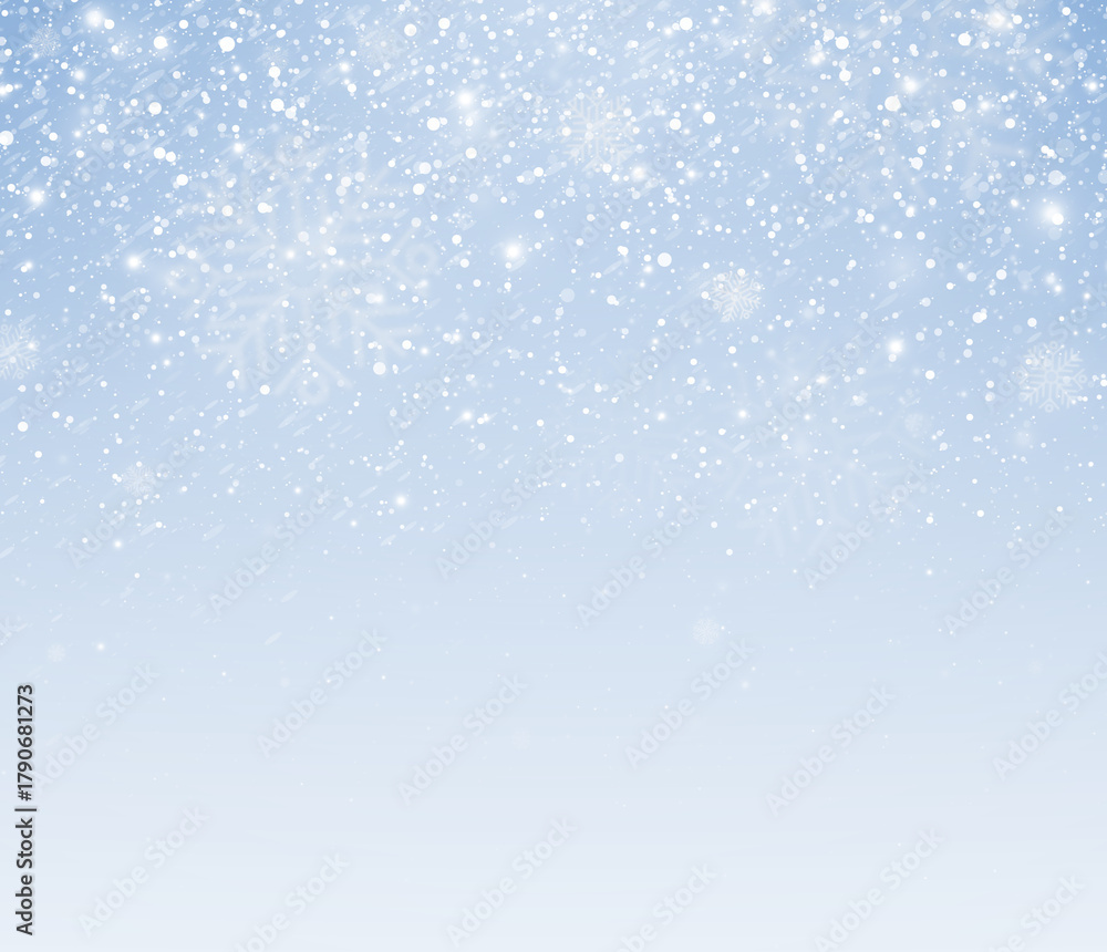 Fototapeta premium Winter frost and crystal snowflakes. Icy decoration with shimmering light and magical seasonal glow.